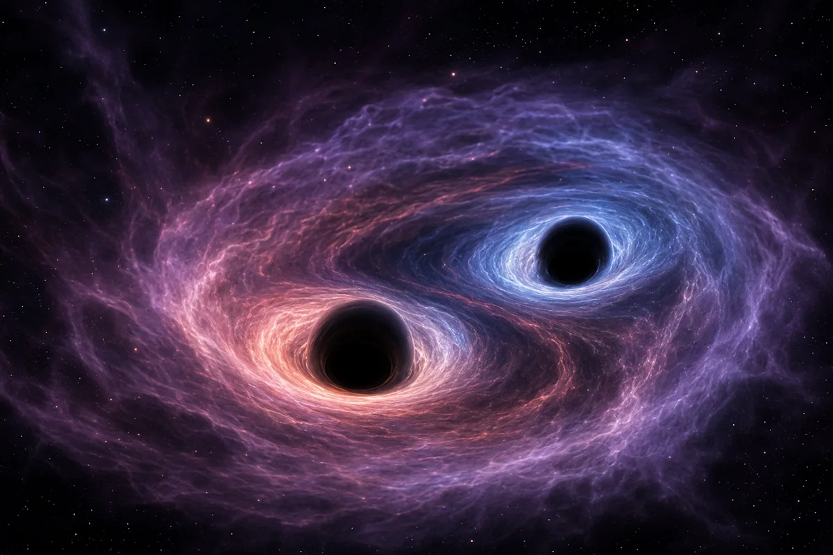 Strange gravitational waves may reveal dark matter near merging black holes