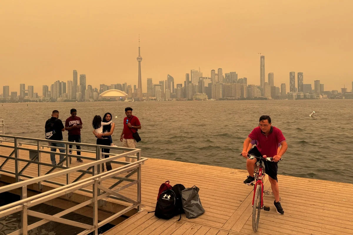 Canadian wildfires never caused US skies to turn orange in the past. Here’s what changed
