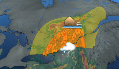 Severe storm, flood threat shifts into eastern Ontario, Montreal Tuesday