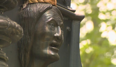 Indigenous effigies on Montreal fountain spark anger