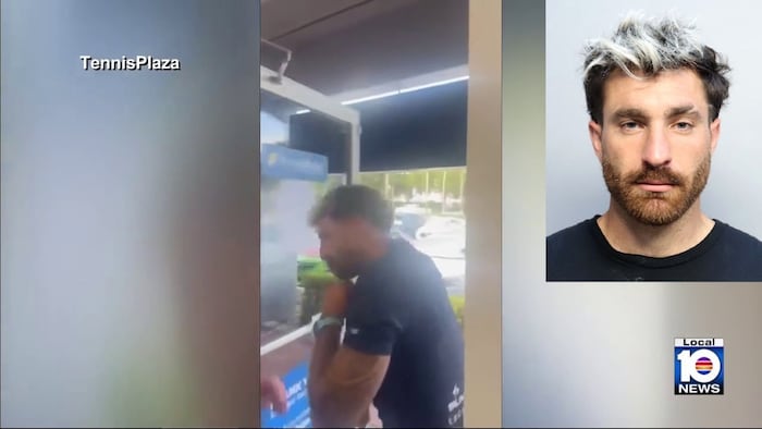 VIDEO: Former pro tennis player damages rackets at Doral store, threatens employees, cops say