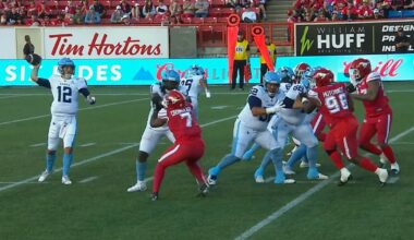 Kelly tosses another touchdown to Polk to cut into Calgary's lead – TSN