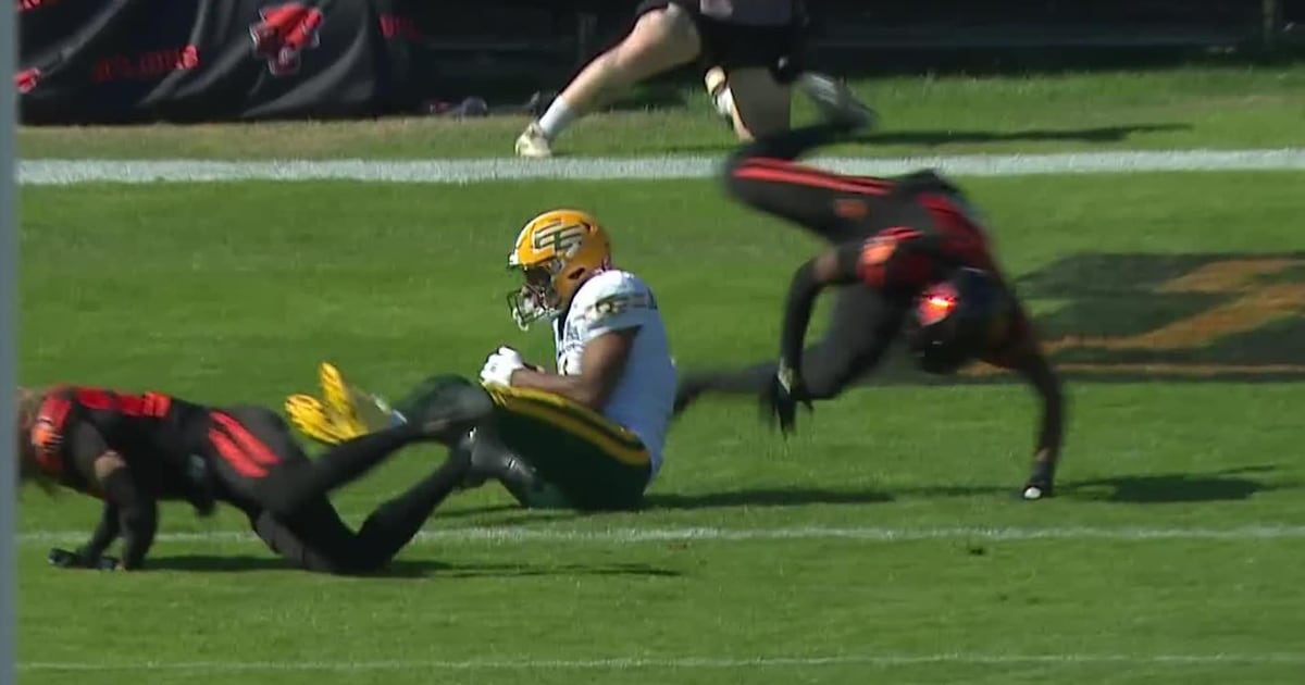 Fajardo tosses a 7-yard touchdown pass to Julien-Grant – TSN