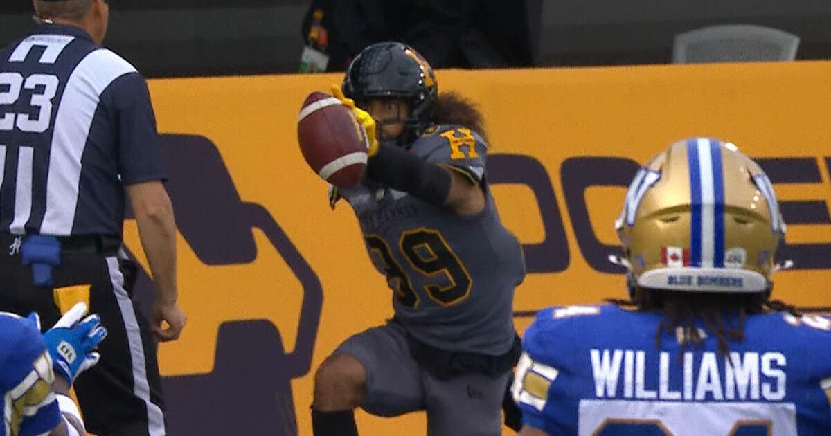 Lawler lands in-bounds to give Hamilton an early lead – TSN