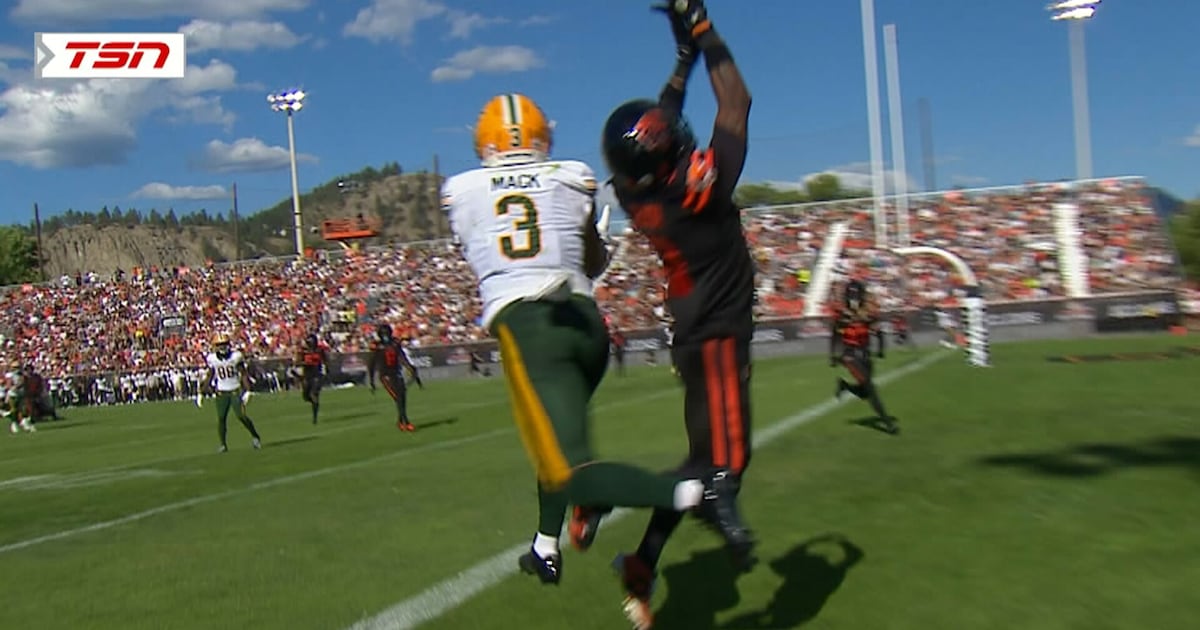 Must See: Mack makes 24-yard TD grab to keep Elks within reach of Lions – TSN