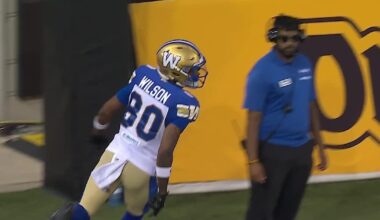 Wilson takes it 21-yards to climb to within two of the Ticats – TSN