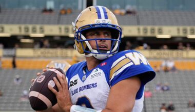O'Shea says 'there's a chance' Collaros plays Friday vs. Argos – TSN