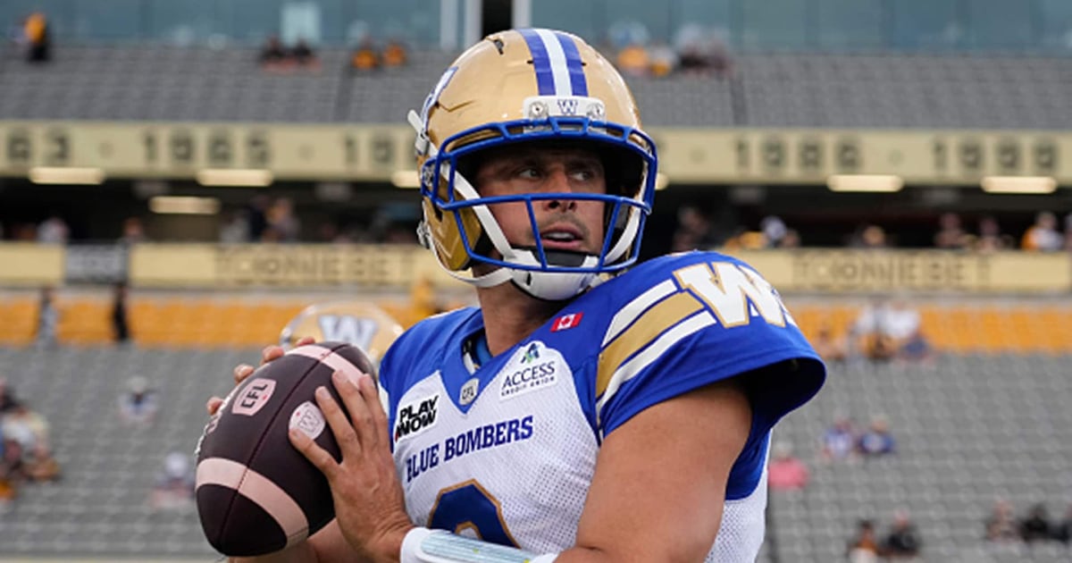 O'Shea says 'there's a chance' Collaros plays Friday vs. Argos – TSN