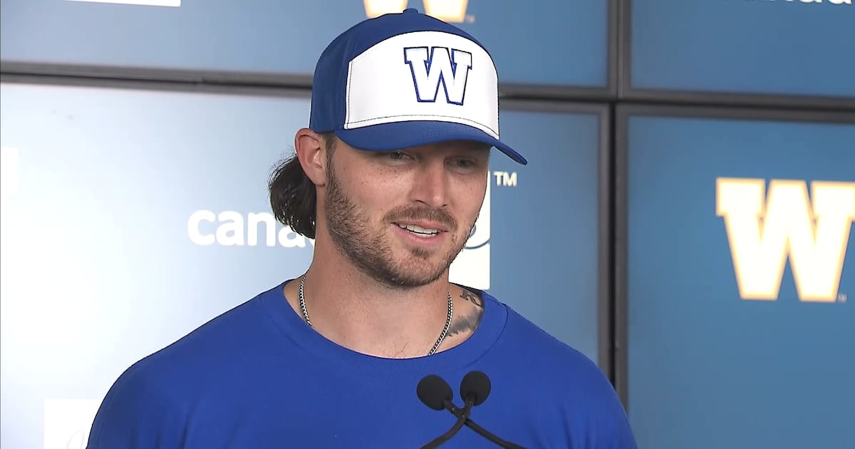 Brown to start for Blue Bombers with Collaros sidelined by injury – TSN