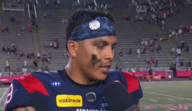 Perales emotional after making big impact for Als in his first football game in three years – TSN