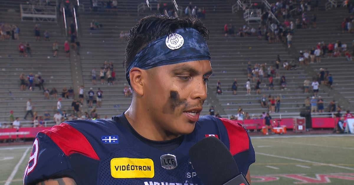 Perales emotional after making big impact for Als in his first football game in three years – TSN