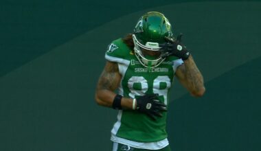 Harris connects with Schaffer-Baker for a touchdown to extend Riders' lead – TSN