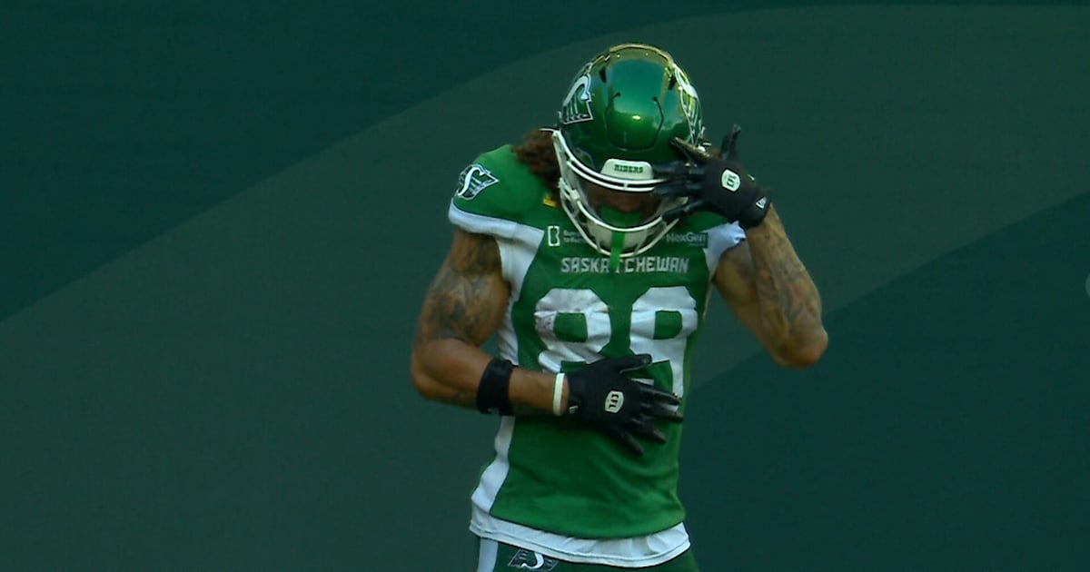 Harris connects with Schaffer-Baker for a touchdown to extend Riders' lead – TSN
