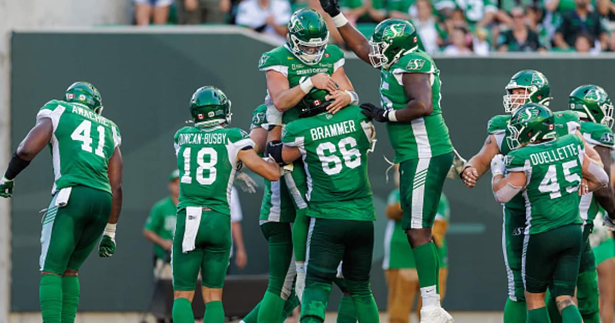 CFL: Tiger-Cats 7, Roughriders 38 – TSN