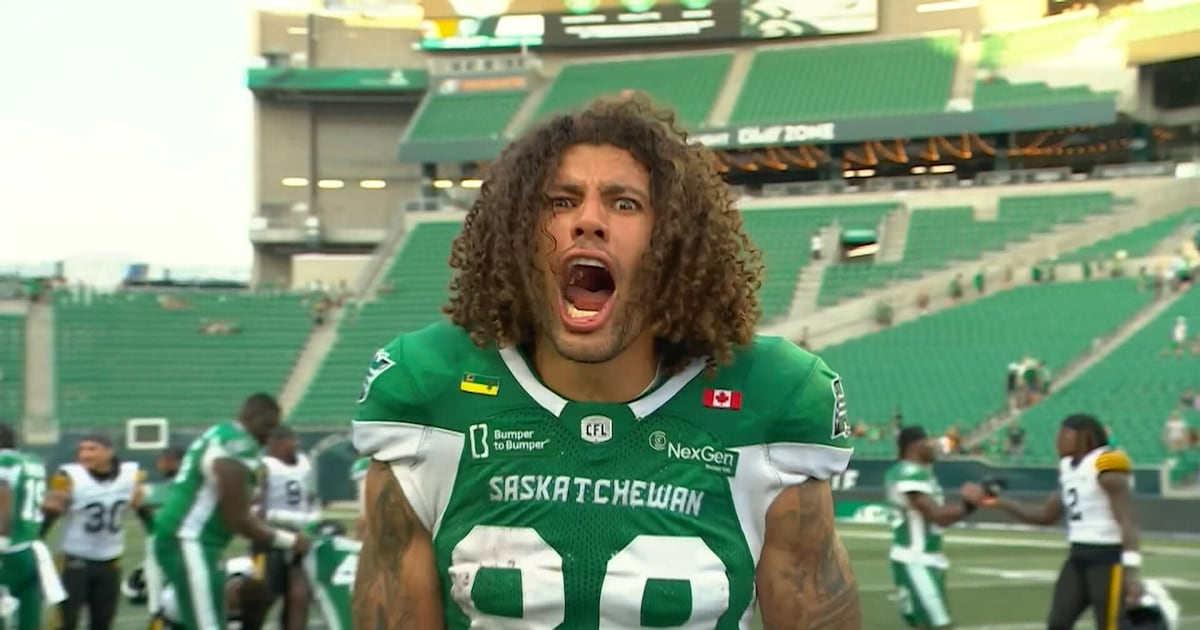 Schaffer-Baker amped after Riders win: 'We've got a whole lot of junkyard dogs out there' – TSN