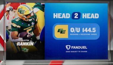 Head-2-Head: Over/Under on Justin Rankin's rushing and receiving yards – TSN