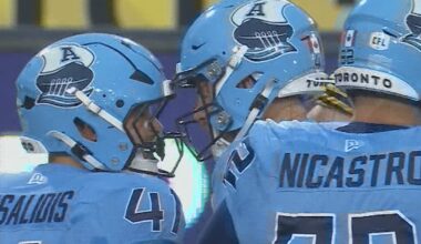 Arbuckle's one-yard TD opens the scoring for Argos – TSN