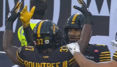 Ford, Lawler connect to tie it up for Ticats – TSN