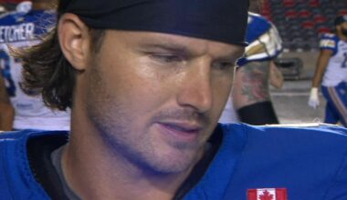 Brown happy with the Bombers' comeback win, but not pleased with his performance – TSN