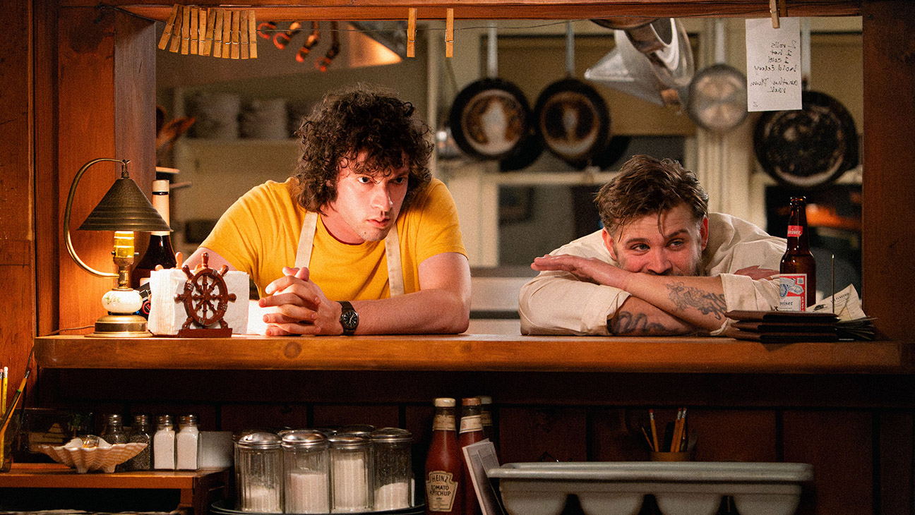 Leo Woodall and Dominic Sessa in Tony