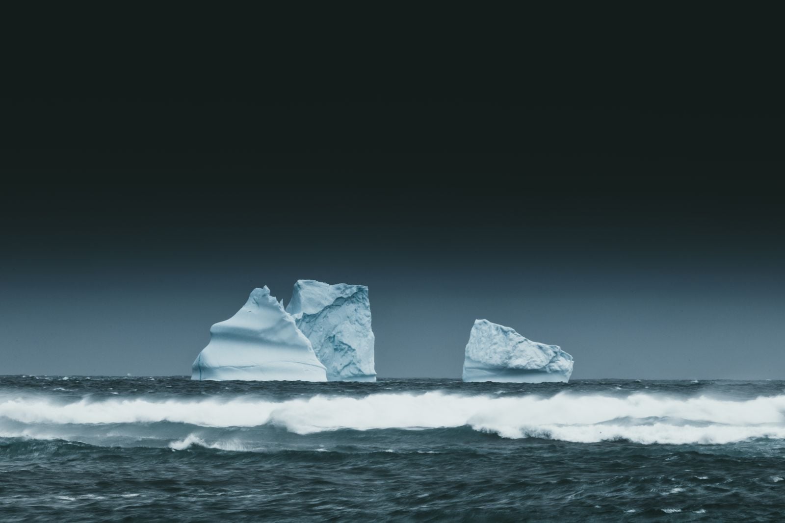 icy Antarctic ocean
