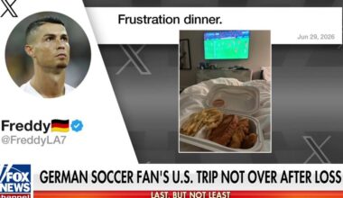 German soccer fan's US trip continues after World Cup loss