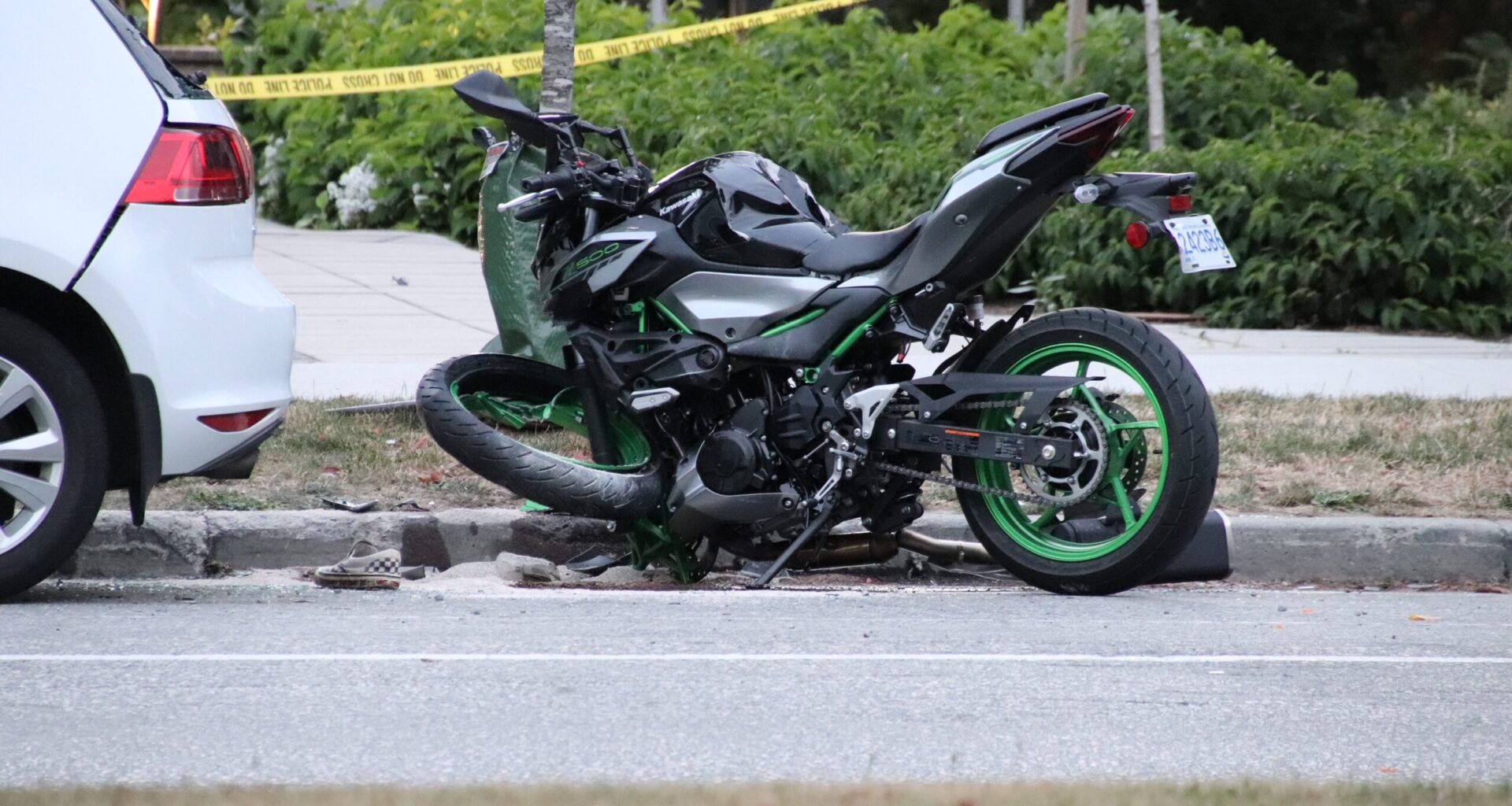 Motorcyclist collides with parked vehicle: VPD