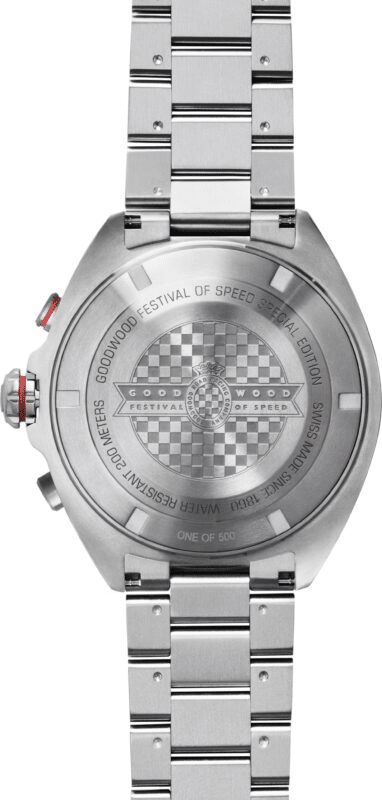 Caseback of the TAG Heuer Formula 1 Chronograph x Goodwood Festival of Speed