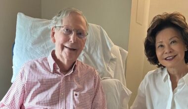 McConnell says hospitalization was due to a fall
