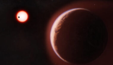 An artist’s concept of rocky planets LHS 1140b and LHS 1140c. Image credit: Melissa Weiss / Harvard & Smithsonian’s Center for Astrophysics.