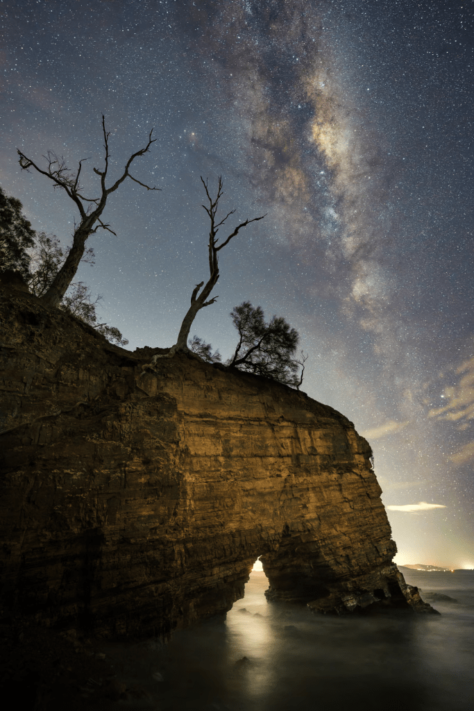 Honorable mention, Working with light in the night category: Archway Glow by Luke Tscharke, David Malin Awards 2024