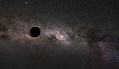 Asteroid-mass primordial black holes (PBH), though hypothetical, are a candidate to be dark matter, or at least a portion of it. New research says that if they're real, they could trigger Type Ia supernovae when they pass through stars. This would leave an observable signature. Image Credit: Zdeněk Bardon / ESO