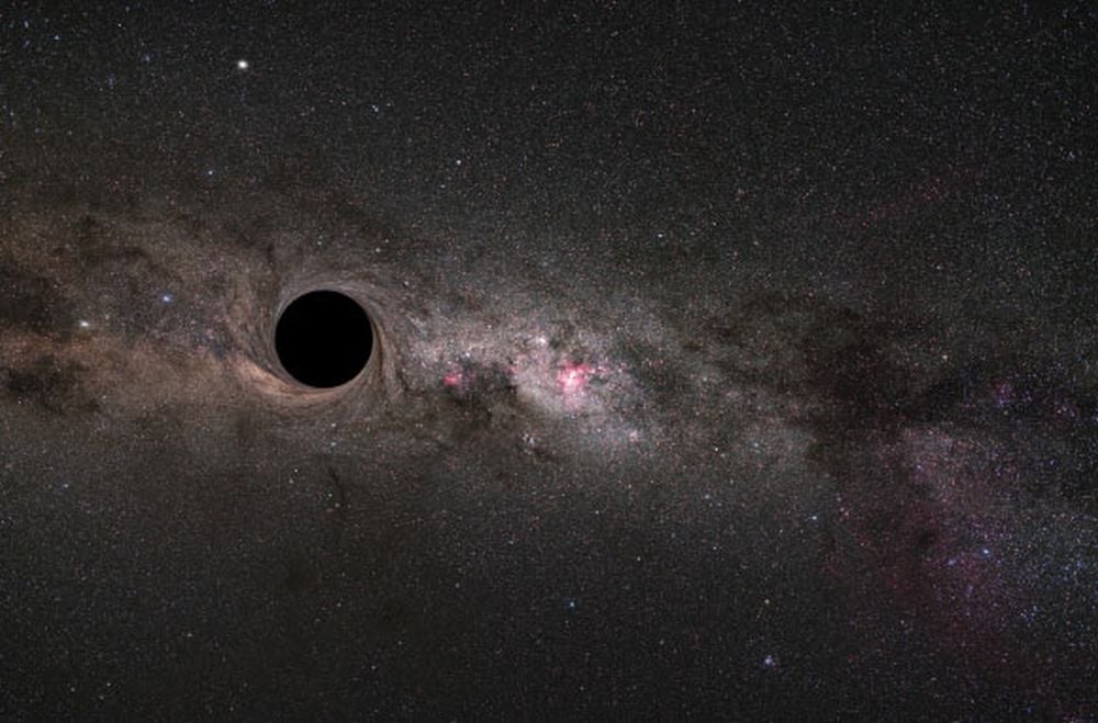 Asteroid-mass primordial black holes (PBH), though hypothetical, are a candidate to be dark matter, or at least a portion of it. New research says that if they're real, they could trigger Type Ia supernovae when they pass through stars. This would leave an observable signature. Image Credit: Zdeněk Bardon / ESO