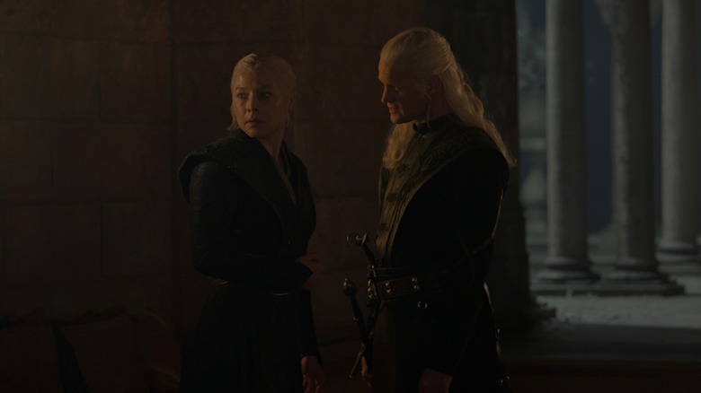 Rhaenyra and Daemon on House of the Dragon