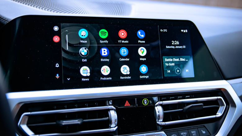 Android Auto on car infotainment system