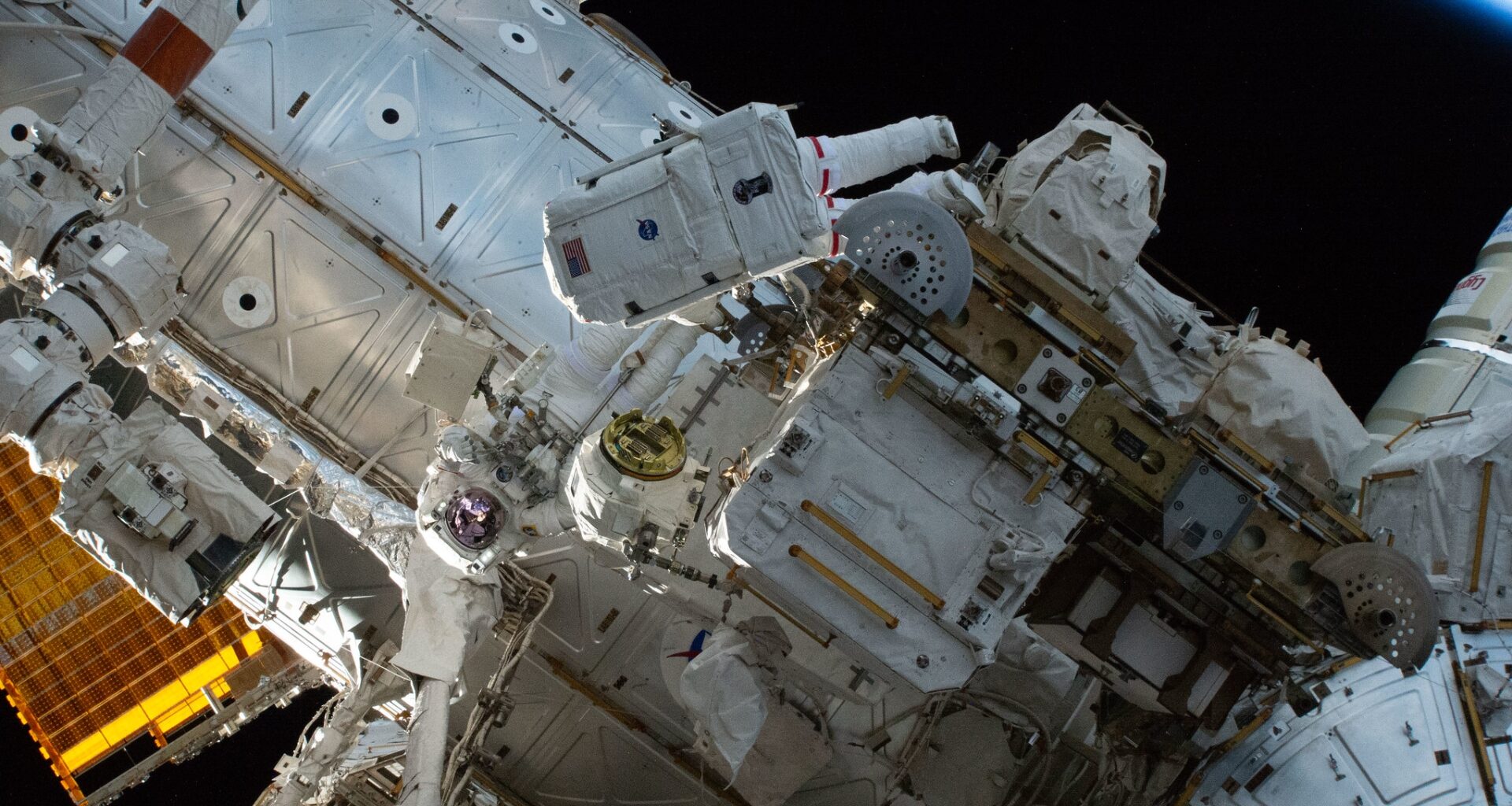 NASA astronauts restore Canadarm2 functionality during complex spacewalk