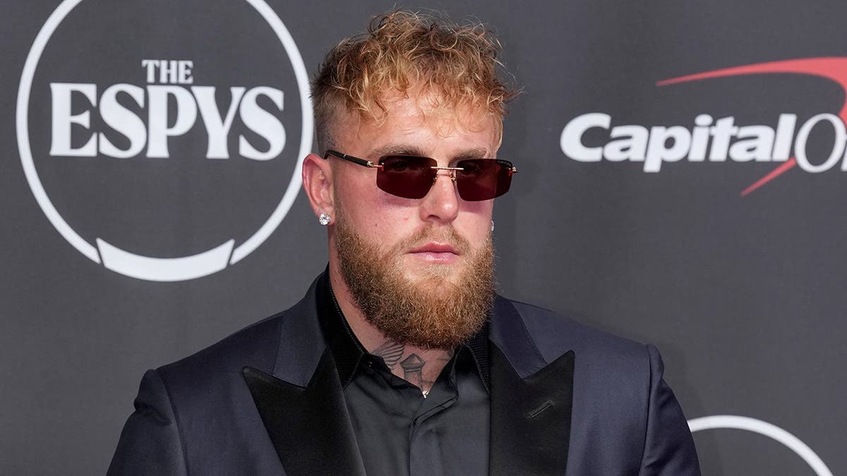 Jake Paul arrives on the red carpet before the 2026 ESPY Awards at Lincoln Center.