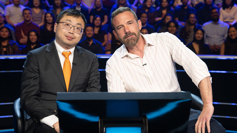 Jamie Ding and Ben Affleck in Who Wants to Be a Millionaire