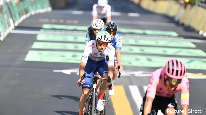 Jordan Jegat in action at the Tour de France