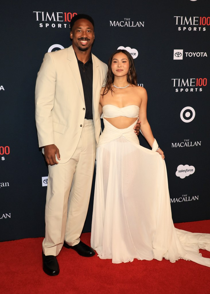 Myles Garrett and Chloe Kim at the TIME100 Sports Gala