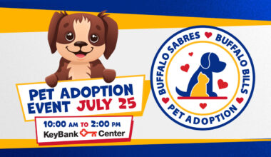 Sabres team up with Bills for Pet Adoption Event on July 25