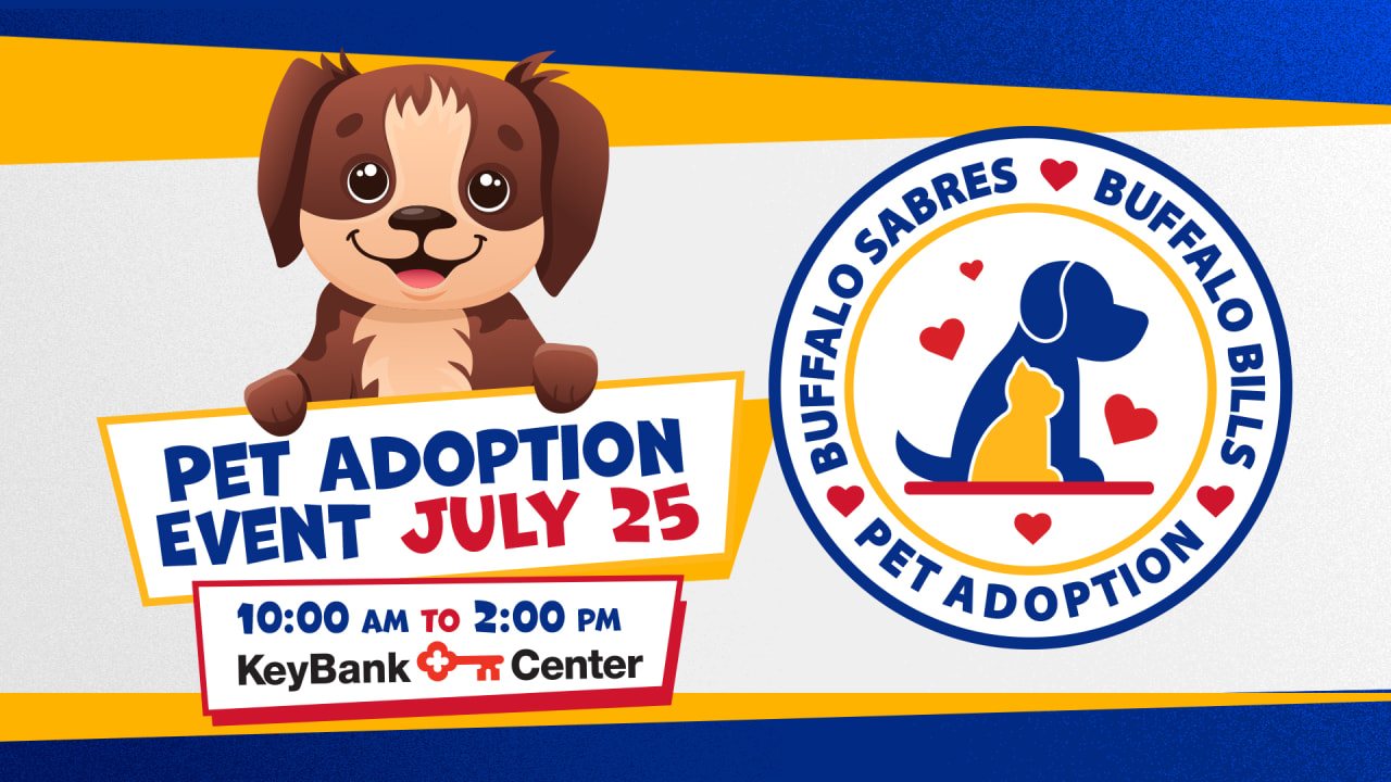 Sabres team up with Bills for Pet Adoption Event on July 25