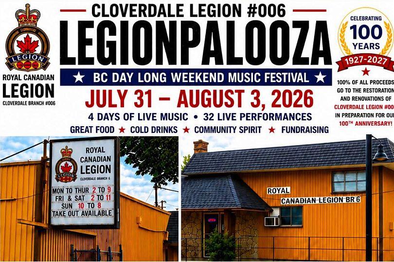 Legionpalooza coming to Cloverdale Legion
