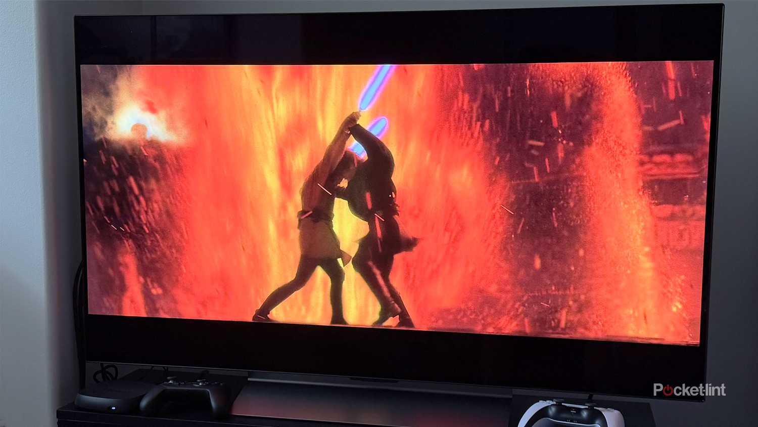 Image from Star Wars Revenge of the Sith on LG TV.
