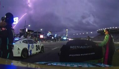 Lightning and rain stops NASCAR Cup Atlanta race just before halfway