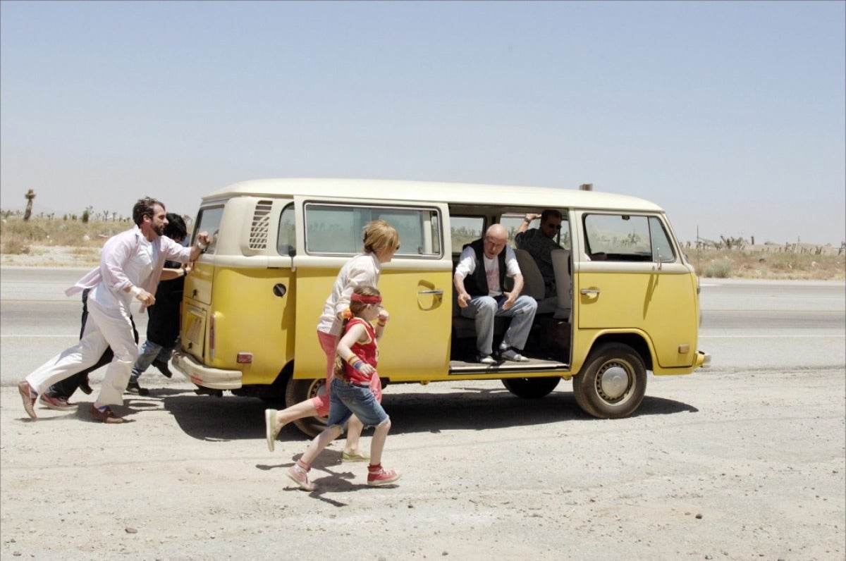 The cast of ‘Little Miss Sunshine’ said filming the movie was dangerous because of their antics on the road