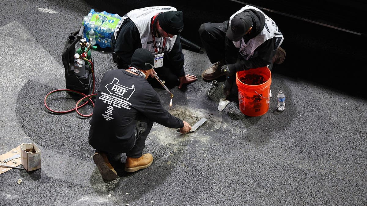 Las Vegas GP drain getting fixed