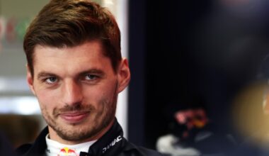 Max Verstappen of the Netherlands and Oracle Red Bull Racing looks on prior to the F1 Grand Prix of Great Britain at Silverstone Circuit on July 05, 2026 in Northampton, England. (Photo by Mark Thompson/Getty Images) // Getty Images / Red Bull Content Pool //