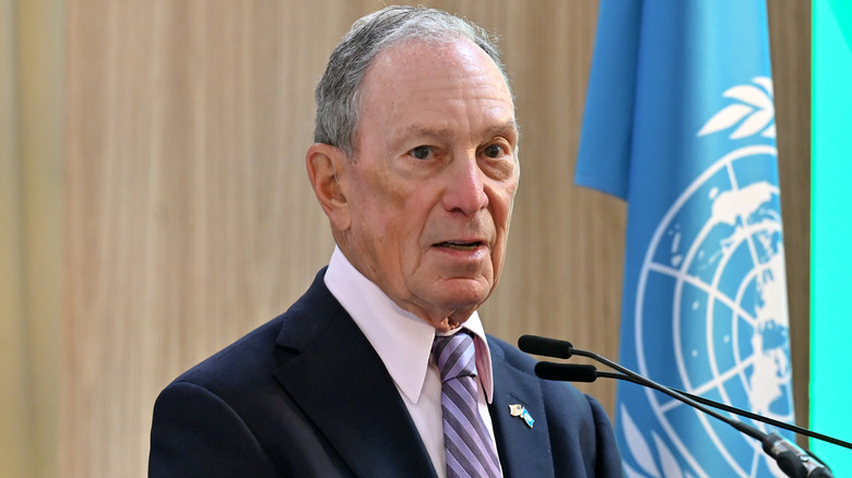 Michael Bloomberg speaking at a United Nations event in June 2026