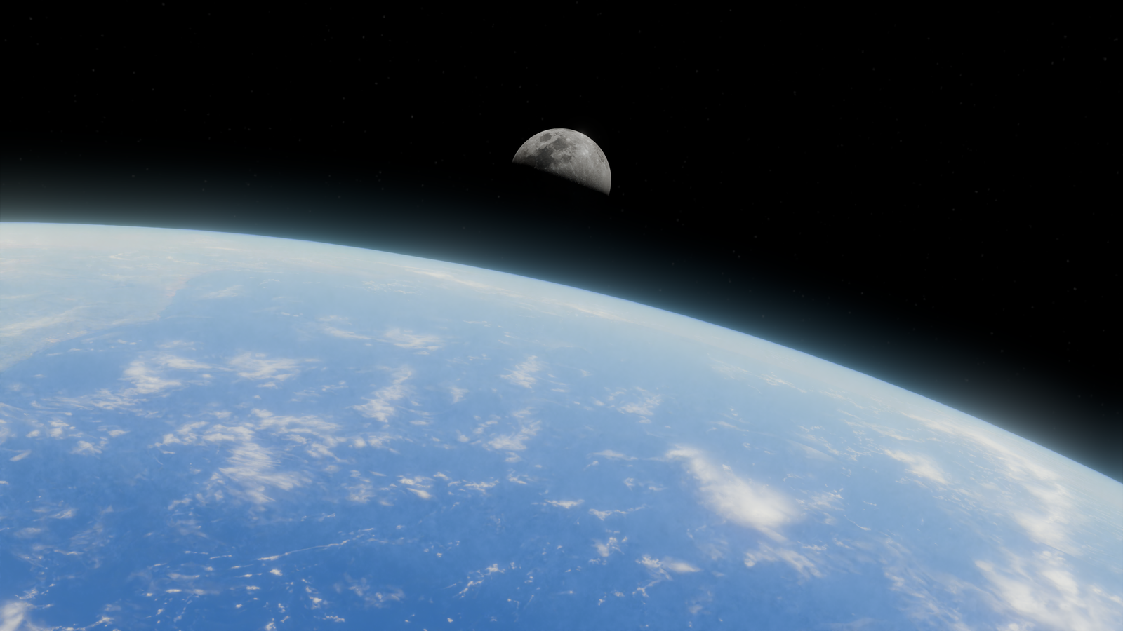The Mir space station in its early configuration